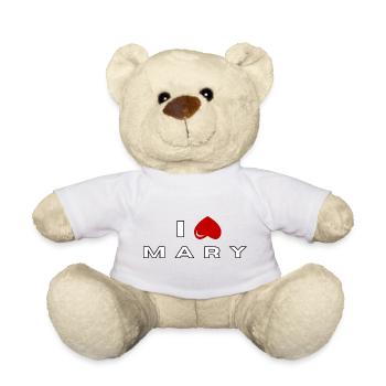 Je déteste Marie - Nounours - blanc - Devant