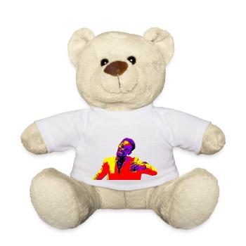 Schwarzer - Teddy - Weiß - Vorne