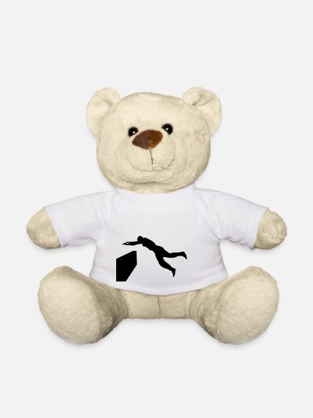Parkour - kong vault - Sport jump - Teddy Bear - white