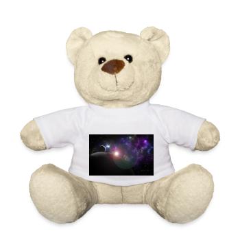 Moon and earth with sun - Teddy Bear - white - Front
