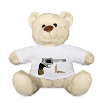 Pistole mit Patronen - Teddy - Weiß - Vorne
