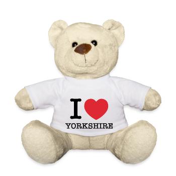 Ich liebe Yorkshire | Yorkshire | I Herz Yorkshire - Teddy - Weiß - Vorne