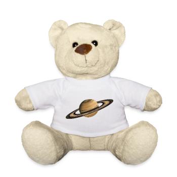Saturn Planet Rings - Teddy Bear - white - Front