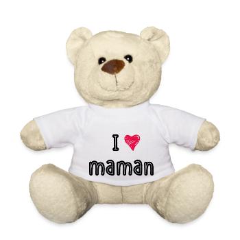 I love maman - Nounours - blanc - Devant
