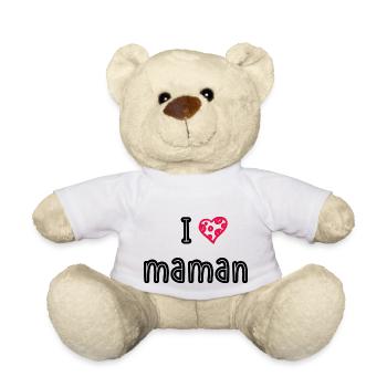 I love maman - Nounours - blanc - Devant