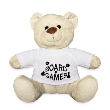 boardgame chess backgammon game night - Teddy - Weiß - Vorne