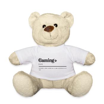 Cadeaux Gaming : Des définitions hilarantes gamer - Nounours - blanc - Devant