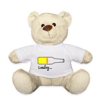 Bier laden | Party, feiern, lustige Sprüche - Teddy - Weiß - Vorne