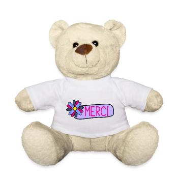 MERCI. MAÎTRESSE. MAÎTRE. MERCI MAÎTRESSE - Nounours - blanc - Devant