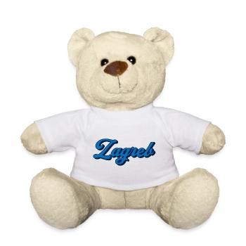 Zagreb Script Logo Stil - Teddy - Weiß - Vorne