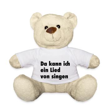 Da kann ich ein Lied von singen - Teddy - Weiß - Vorne