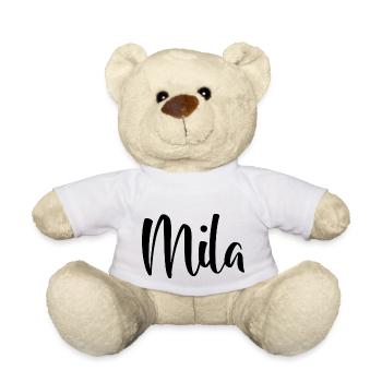 Name - Mila - Teddy - Weiß - Vorne