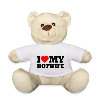 I love my hotwife - Teddy - Weiß - Vorne