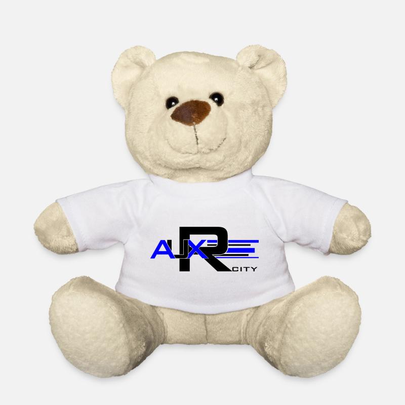 Auxerre Bleu Géométrique - Nounours - blanc
