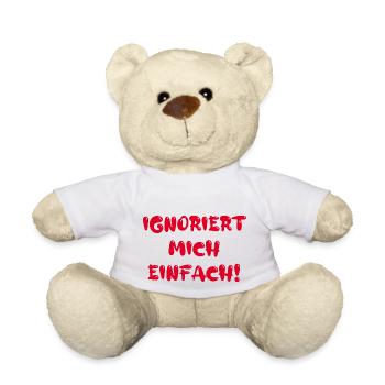 Ignoriert mich einfach! - Teddy - Weiß - Vorne