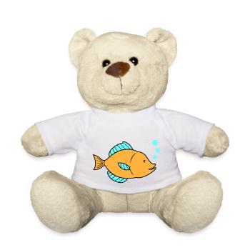 Bande dessinée de poisson 01 - Nounours - blanc - Devant
