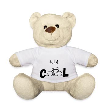 Cool - Bike Gift Idea - Teddy Bear - white - Front