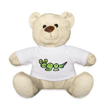 Crazy Caterpillar from Mars - Teddy Bear - white - Front