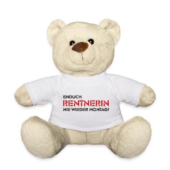 Endlich Rentnerin - Nie wieder Montag! (2) - Teddy - Weiß - Vorne