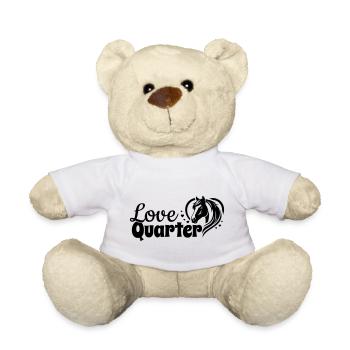 Quarter Love Herz Pferdekopf - Teddy - Weiß - Vorne