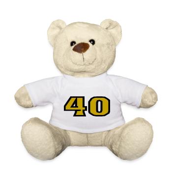 ANNIVERSARY. HAPPY BIRTHDAY. HAPPY BIRTHDAY. - Teddy Bear - white - Front
