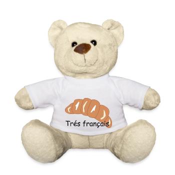 Très français - Nounours - blanc - Devant