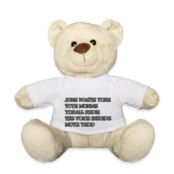 JONE WASTE YORE TOYE MONME YORALL REDIII THE VOICE - Teddy Bear - white - Front