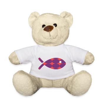 FISH. MEMORY. SARDINE. APRIL FOOL - Teddy Bear - white - Front