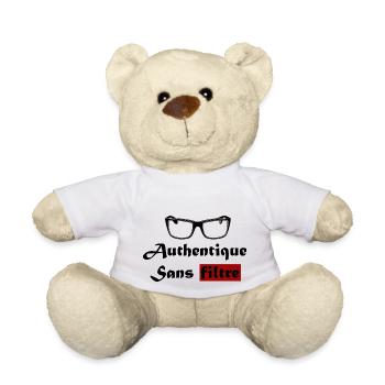 Authentique sans filtre - Nounours - blanc - Devant