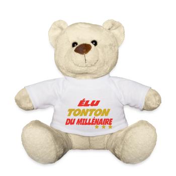 Elected UNCLE of the millennium 62227 - Teddy Bear - white - Front