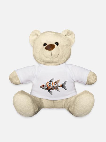Fisch Mosaik - Teddy - Weiß