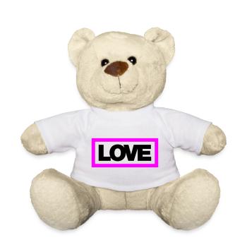 Typo LOVE Kontur 2C - Teddy - Weiß - Vorne