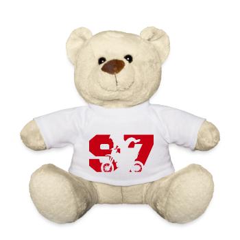 Moto 97 motard - Teddy Bear - white - Front