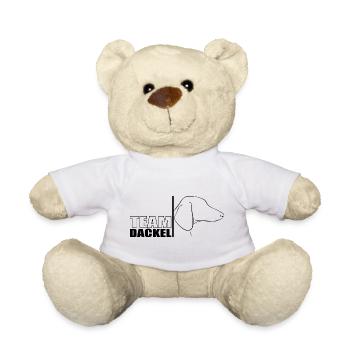 TEAM Dackel Hunde Hund Wilsigns - Teddy - Weiß - Vorne