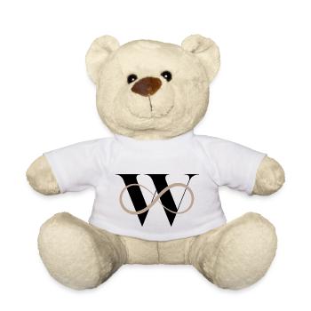 Unendlich w Buchstabe - Teddy - Weiß - Vorne