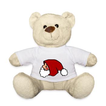 cute santa claus, santa claus minimalist - Teddy Bear - white - Front