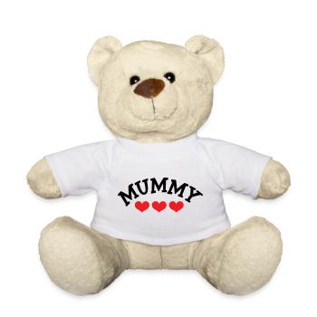 Mom / Mother's Day - Teddy Bear - white - Front