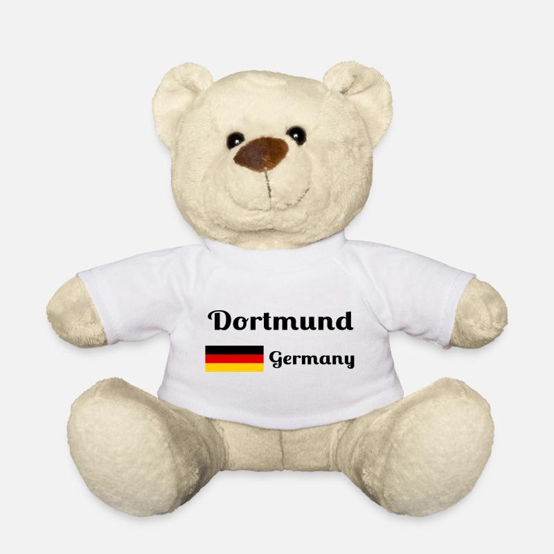 Dortmund Deutschland - Stylische Drucke - Teddy - Weiß