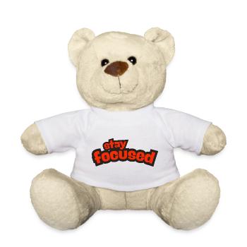 Restez concentré - Nounours - blanc - Devant