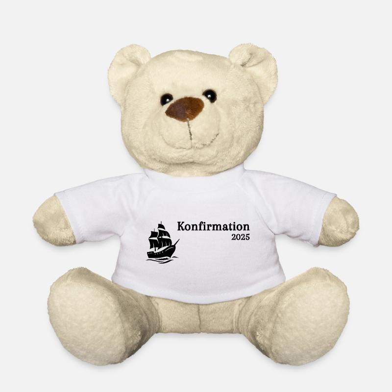 Confirmation 2025 Ship sails up - Teddy Bear - white