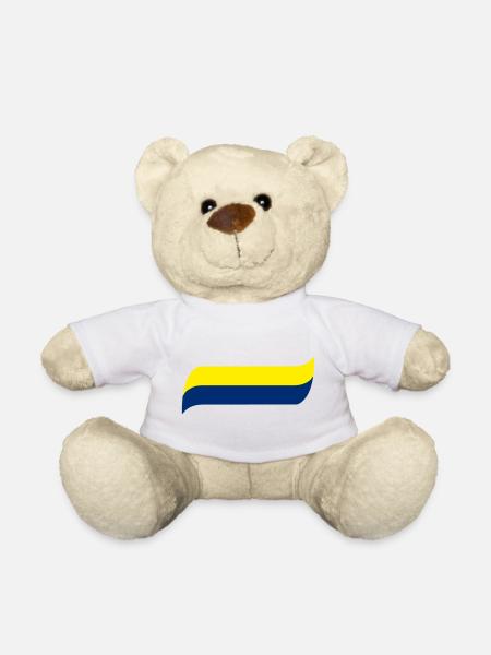 sari lacivert - Teddy Bear - white