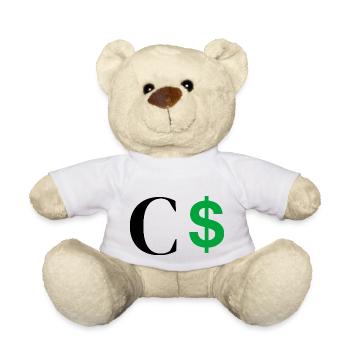 Buchstabe c Dollar - Teddy - Weiß - Vorne