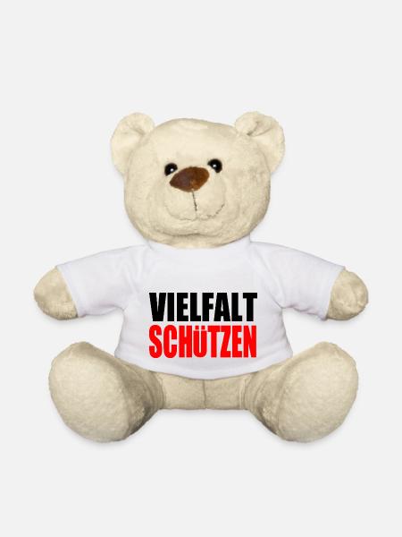 vielfalt schützen - Teddy - Weiß