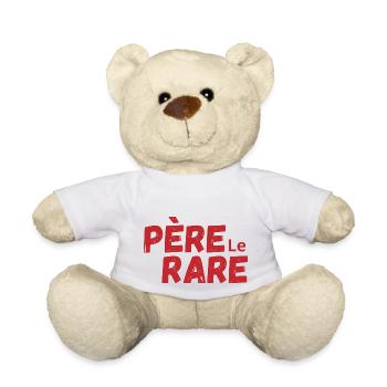 Rare Pearl Dad - Dad Gift Idea - Teddy Bear - white - Front