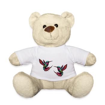Hummingbird Bird 2 - Teddy Bear - white - Front