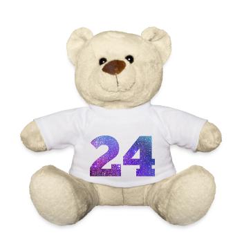Number 24 galaxy - Teddy Bear - white - Front