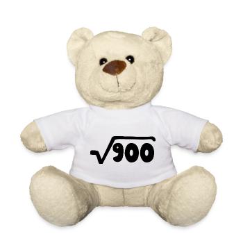 Anniversaire 30 ans - ou anniversaire - Nounours - blanc - Devant