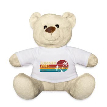 Vintage Couchers de soleil d’été Design - Nounours - blanc - Devant