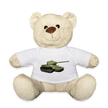 T-34 - Teddy Bear - white - Front