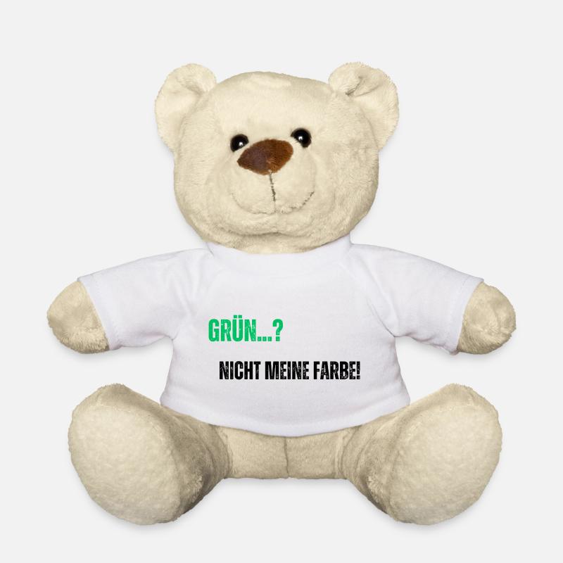 Grüne nicht meine Farbe - Teddy - Weiß